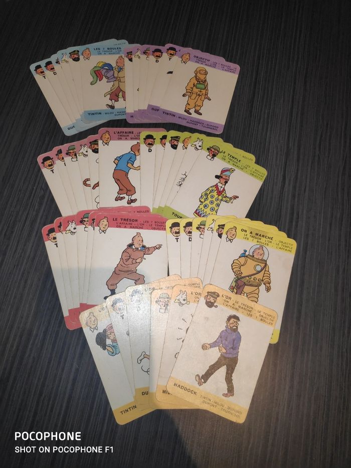 Jeu de 7 familles tintin
