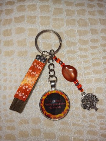 Porte clé arrière grand père " Le meilleur arrière grand père du monde "