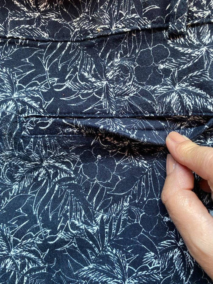Short bleu imprimé camaïeu 38 - photo numéro 5