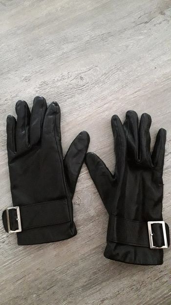 gant noir en cuir doublé polaire morgan de toi neuf