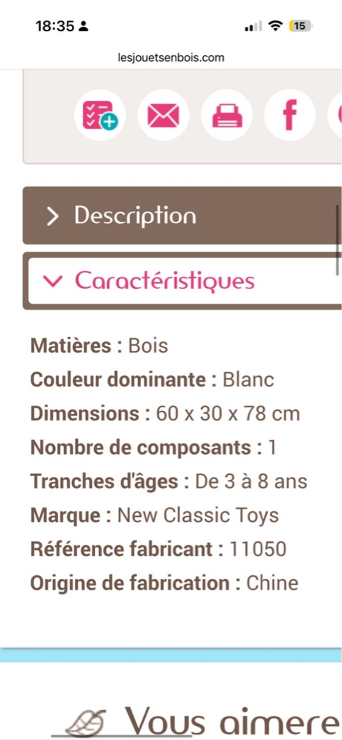 Cuisine en bois + accessoire - photo numéro 5