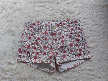Short fleury blanc/rose - Taille 38 - neuf