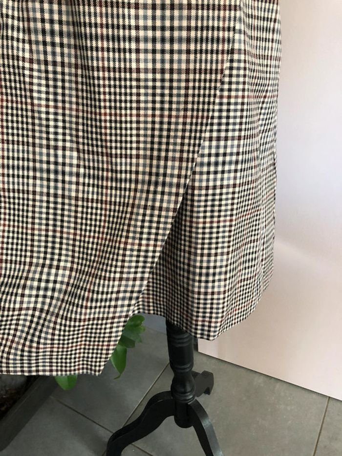 Robe portefeuille originale à carreaux 38/40 - photo numéro 2