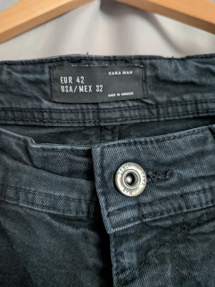 Jeans slim 7/8ième zara - photo numéro 3