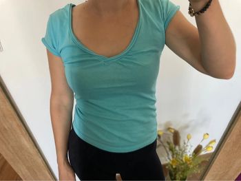 Tee shirt bleu basic