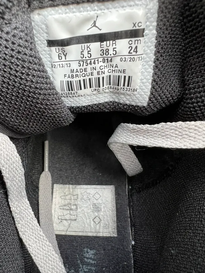 Nike air jordan 1 high Shadow 38.5 - photo numéro 6