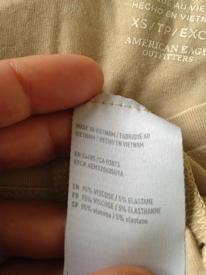 T-shirt col V manches courtes 34 American Eagles - photo numéro 7