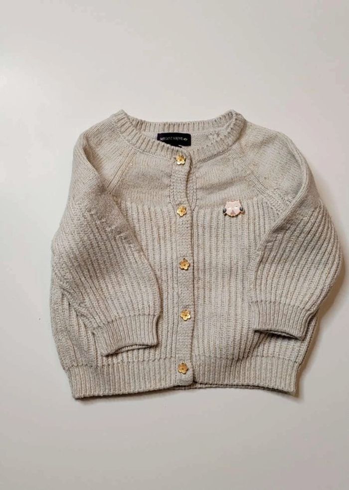 Gilet bébé beige paillette Sergent Major Taille 6 mois