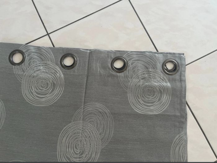 Double rideau gris - photo numéro 3