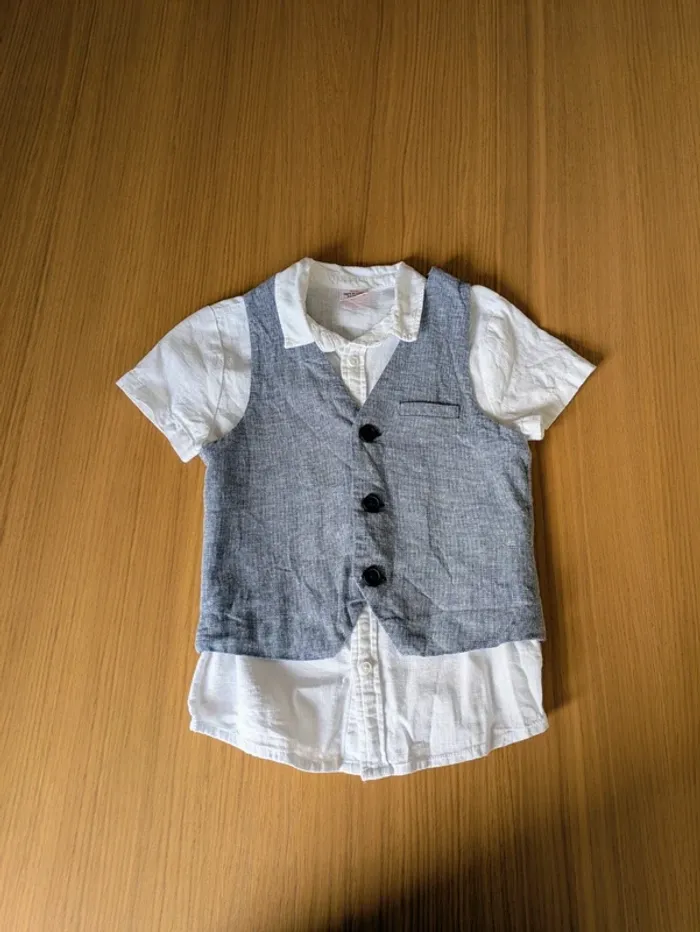 Ensemble chemise et gilet