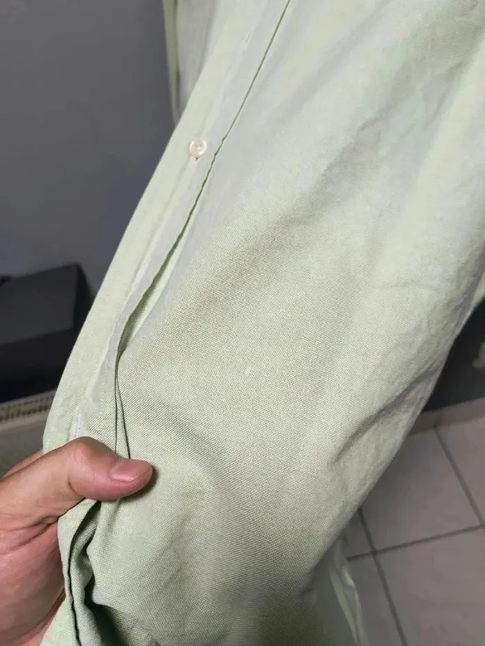 Chemise Ralph Lauren Classic Fit Vert Clair Vintage Y2K - photo numéro 11