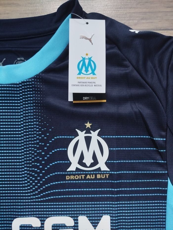 🔥 Maillot Olympique de Marseille Extérieur 2025/2026 – Officiel – Neuf avec Étiquette – Taille L 🔥 - photo numéro 3