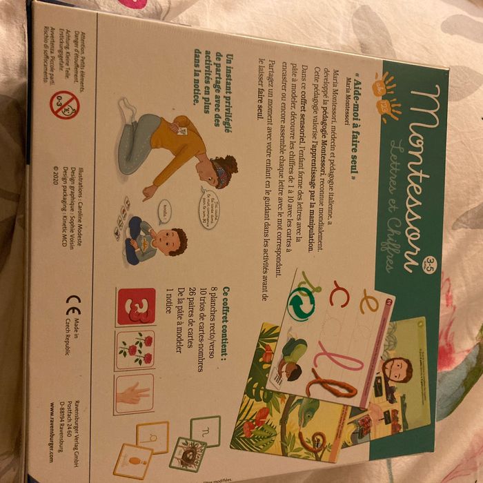 Jeu montessori lettres et chiffres - photo numéro 2