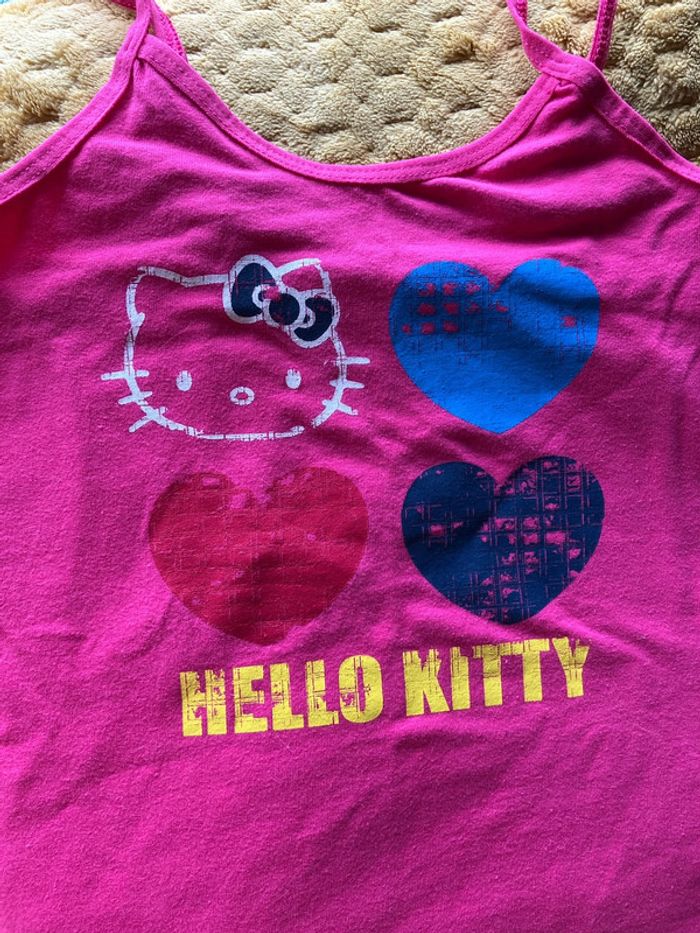 Hello kitty brassière débardeur bustier taille 8 ans - photo numéro 2