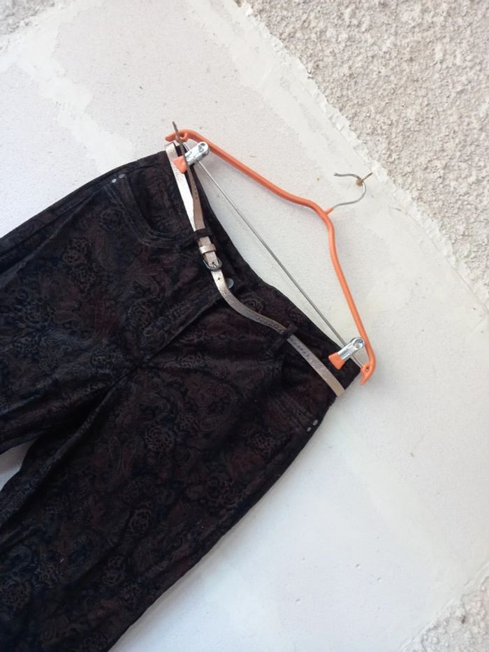 Pantalon effet velours motif - photo numéro 3