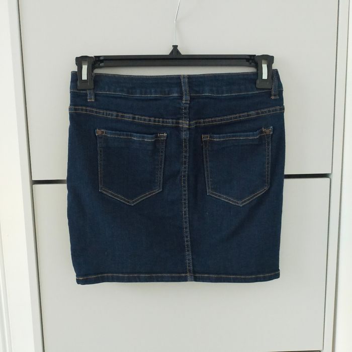 Jupe en jeans femme etam taille 36 bleu brut foncé - photo numéro 2