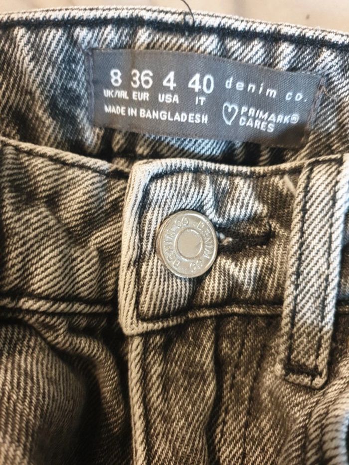 Jean mom noir neige taille 36 - photo numéro 4