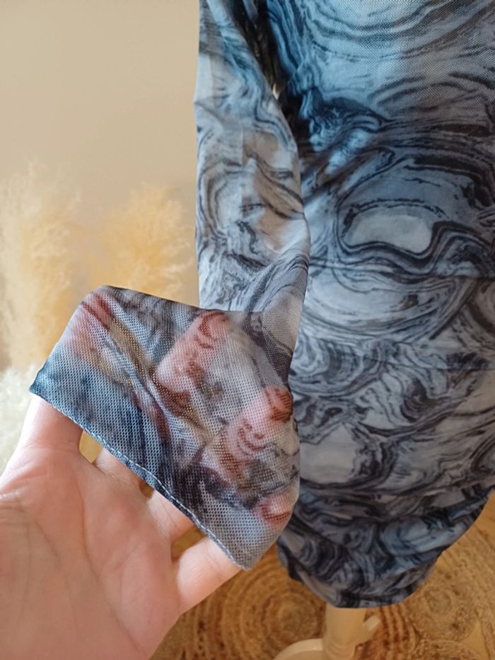 Robe grise moulante transparente neuve By Swan taille S 36 - photo numéro 3