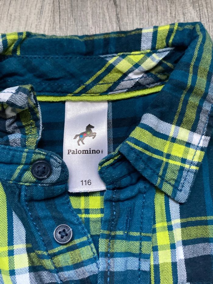 Chemise à carreaux 116cm - photo numéro 4