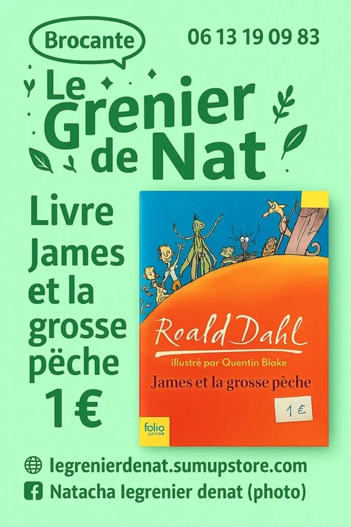 Livre james et la grosse pêche