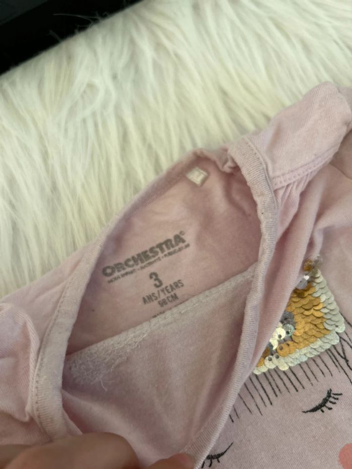 Tee shirt manches longues princesse 🥰 taille 3 ans orchestra - photo numéro 2