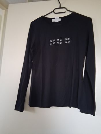 Sweat shirt noir perlé " t- 38- 40"