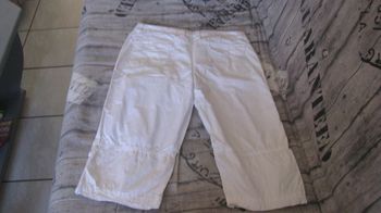 pantacourt blanc 14 ans