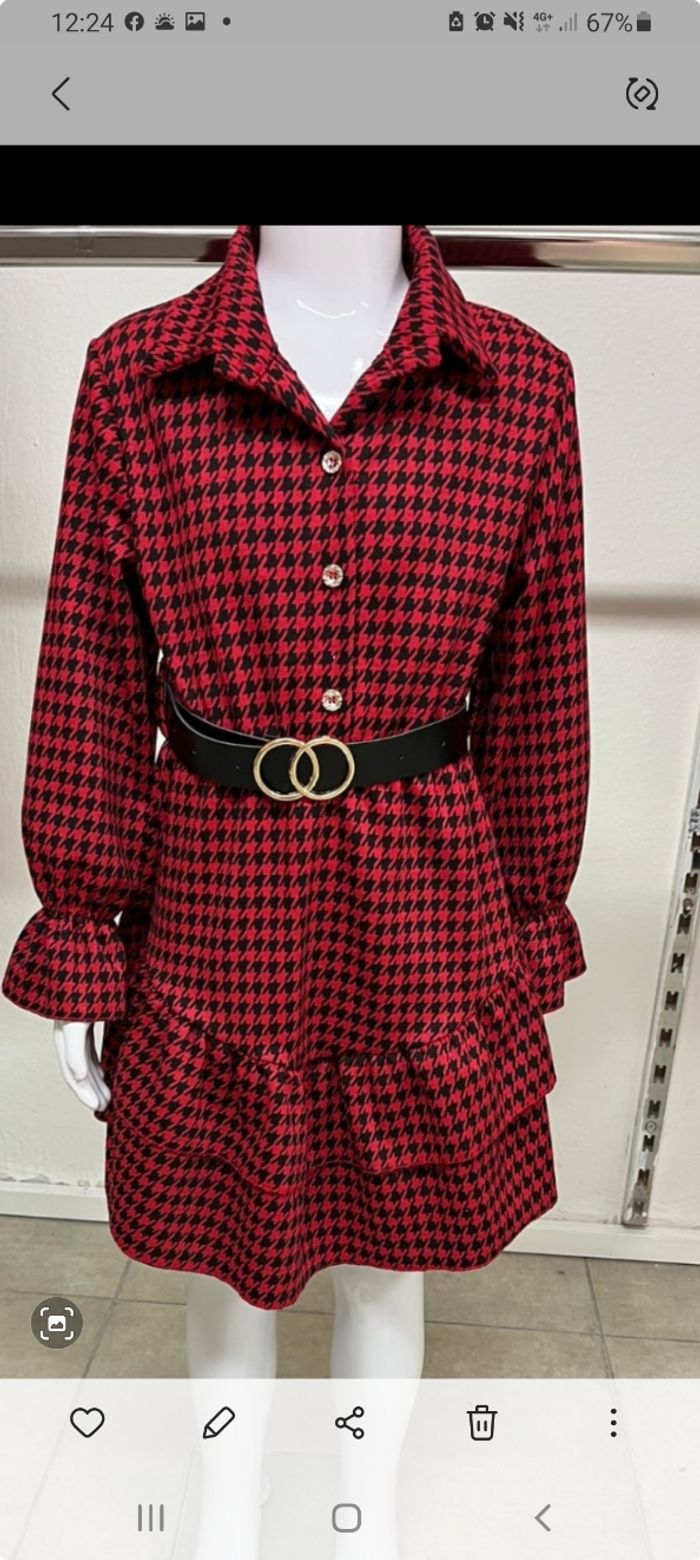 Robe avec ceinture