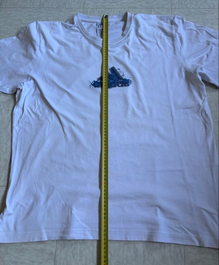 T-shirt Adidas Y2K blanc Big Logo 2000 - XXL - photo numéro 4