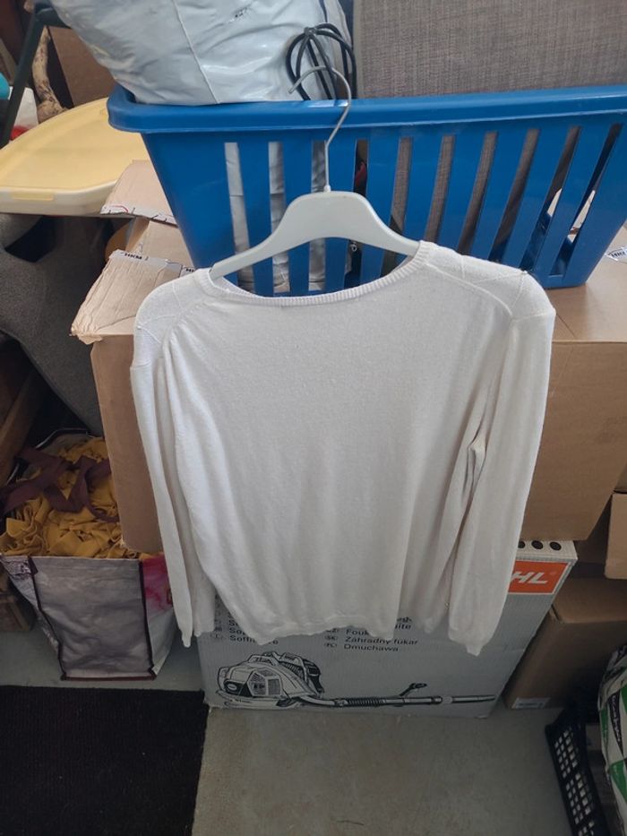 Pull blanc - photo numéro 4