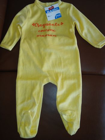 pyjamas fille en velours 18 mois