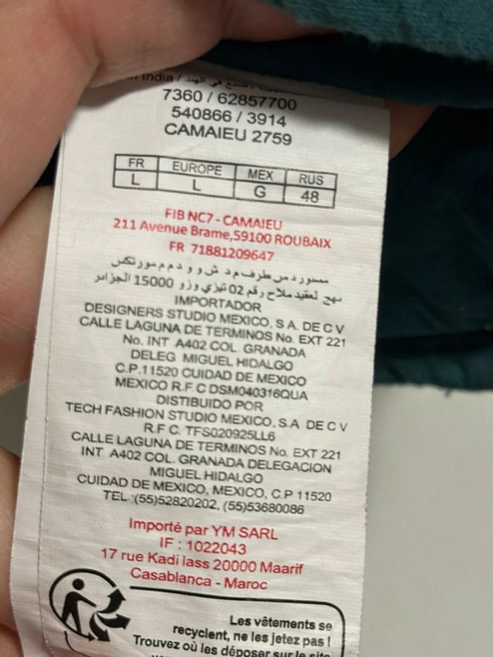 Top Camaïeu Neuf Avec Étiquette Taille L - photo numéro 8