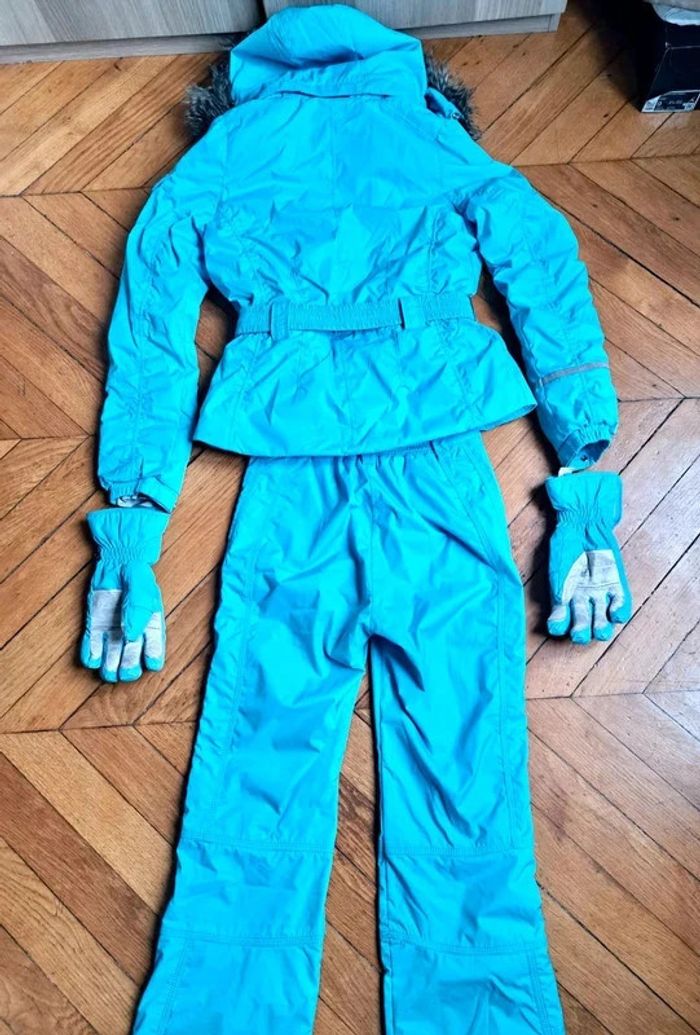 Neuve: Sublime ensemble de Ski Luxe Poivre Blanc T XS - photo numéro 15