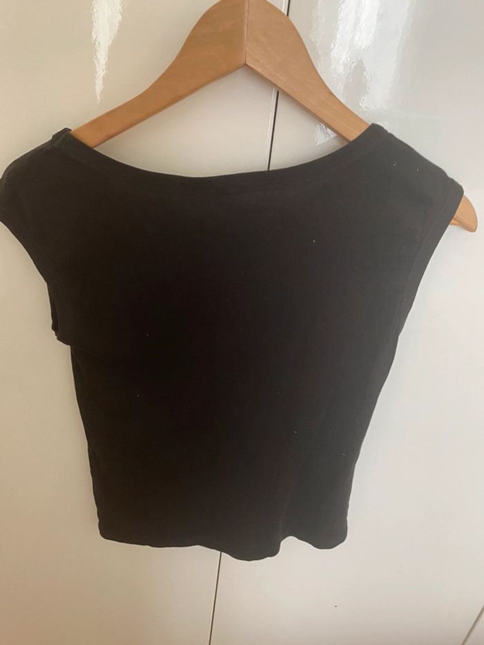 TEE shirt noir H&M 12 ans coton - photo numéro 4