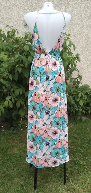 Robe longue doublée H&M dos dénudé - taille XS- 100% polyester ( doublure)