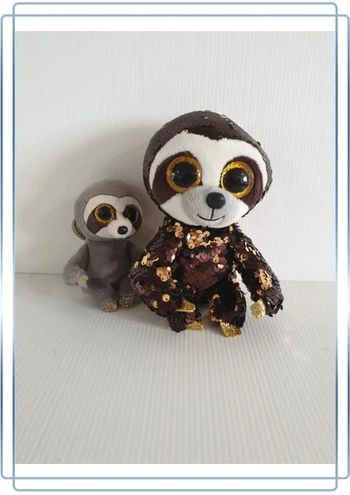 Lot de 2 petites peluches beanie boos, très bon état