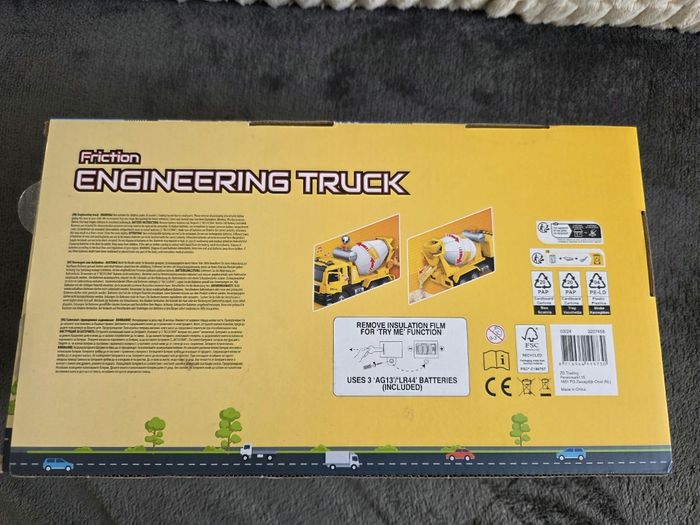 Camion de chantier  a friction  sonore et lumineux neuf - photo numéro 4