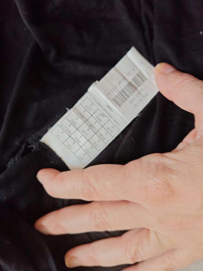 Haut Promod noir manches courtes brodées taille L - photo numéro 6