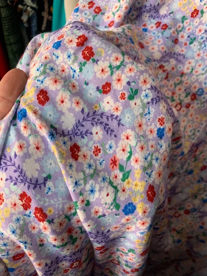 Robe été lila à motifs fleuris Kiwi Saint Tropez M/L - photo numéro 3