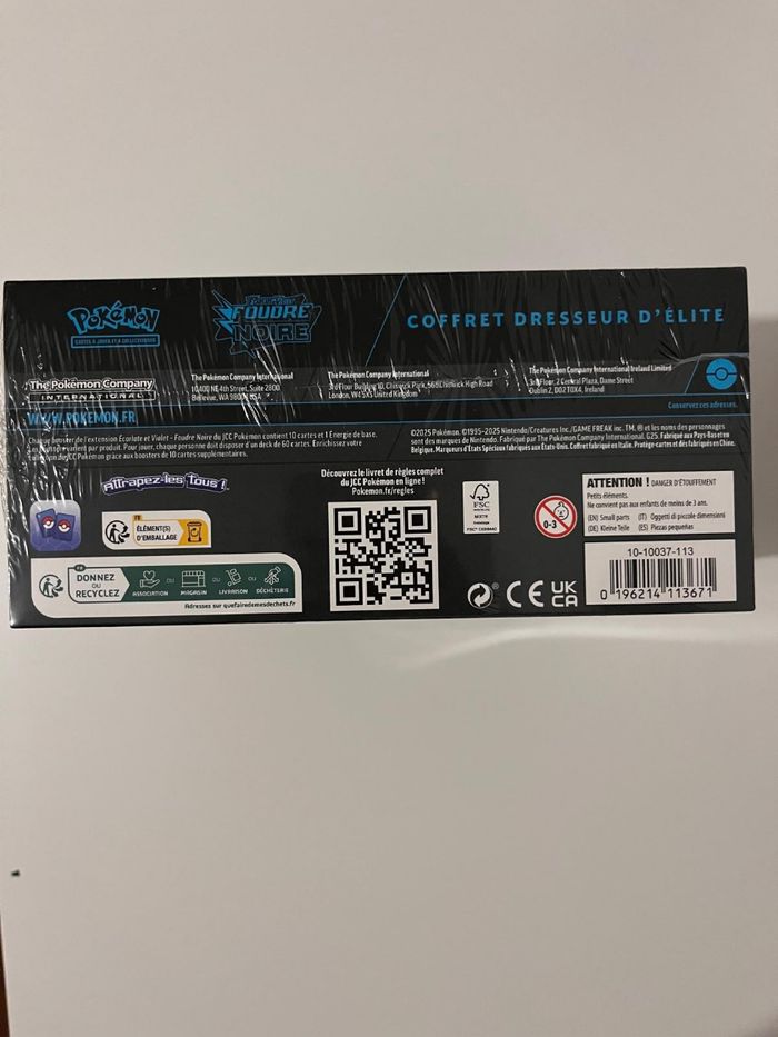 ETB Pokémon 10.5 Flamme Blanche & Foudre Noire - Neuf & Scellé - photo numéro 9