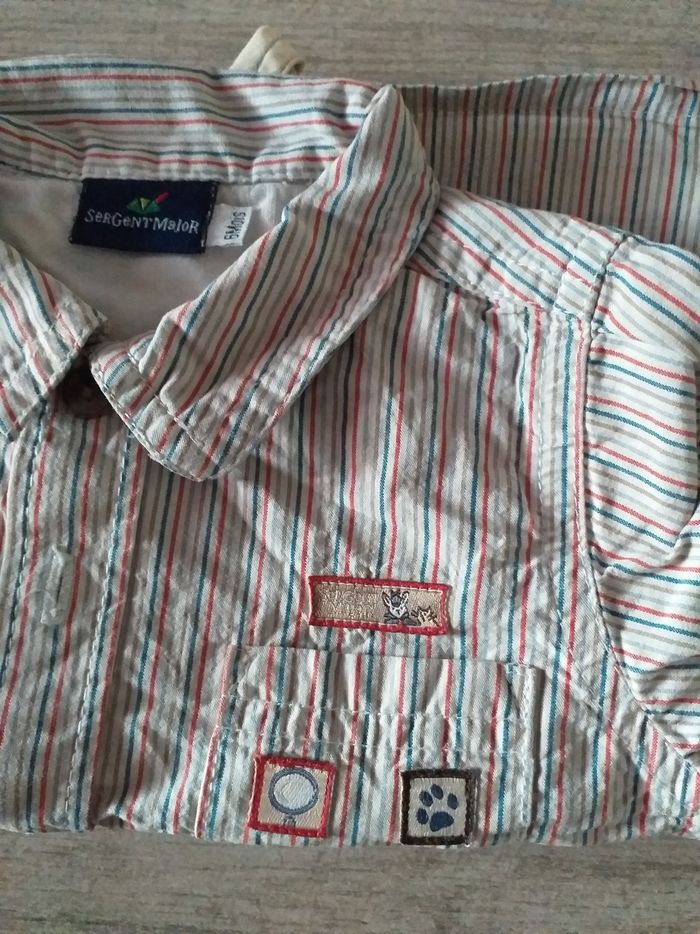 Chemise manches longues Sergent Major garçon 6 mois - photo numéro 2