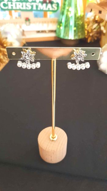 Bijoux Noël | Boucles d’Oreilles neuves Perles & Cristaux