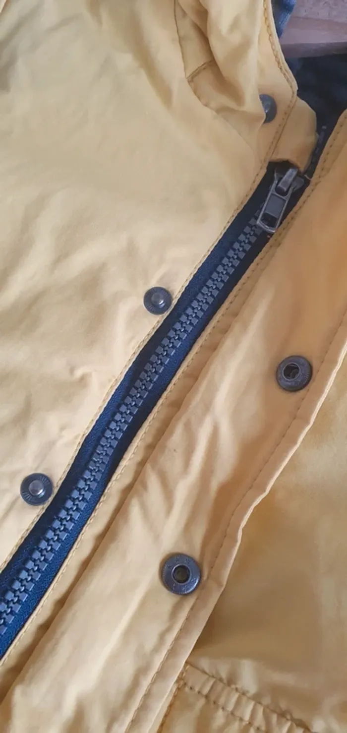 Manteau avec doublure et capuche garçon 12mois 74cm - photo numéro 6