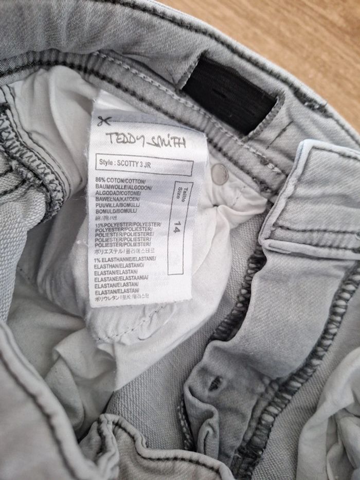 Short en jean gris Teddy Smith 14 ans - photo numéro 2