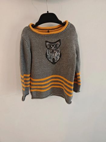 Robe pull chouette 3 ans