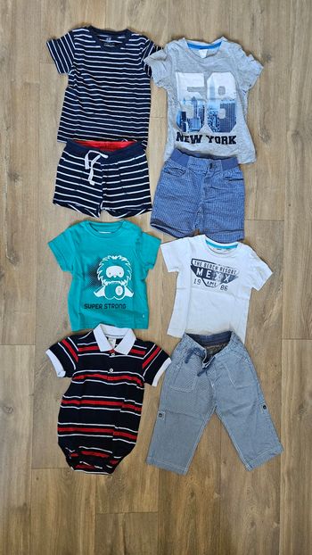 Lot vêtements bébé garçon taille 9-12 mois, Obaïbi H&M 