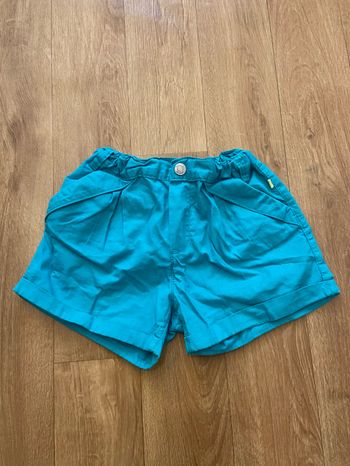 Short vert d’eau fille 3 ans