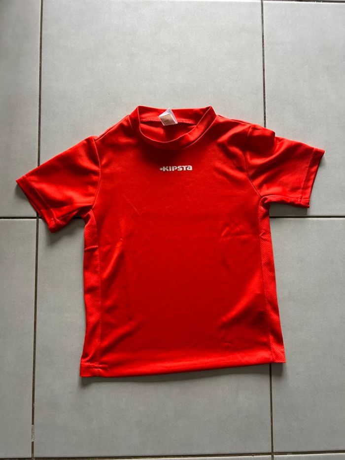 Maillot de foot rouge Kipsta 8 ans