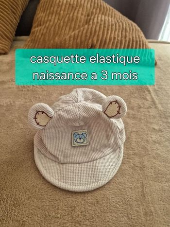 Casquette 0 à 3 mois