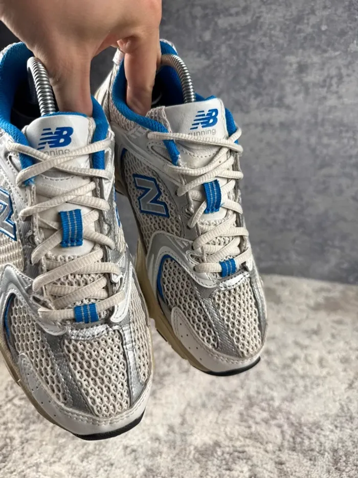 New Balance 530 Running Abzorb - White & Beige & Blue - photo numéro 13